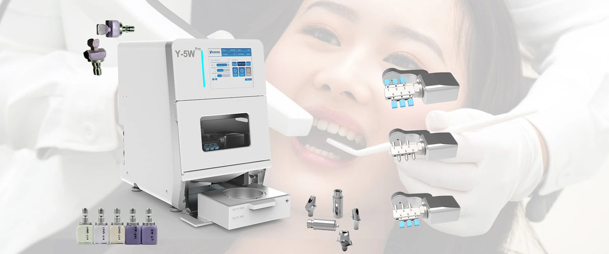 Load video: Yourcera Y 5W pro wet Dental Milling Machine
