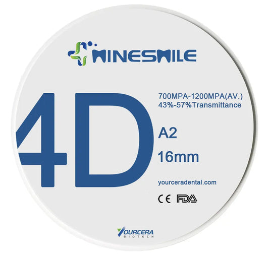 4D multilayer Color Dental zirconia block
